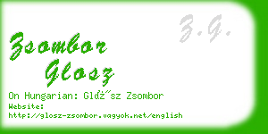 zsombor glosz business card